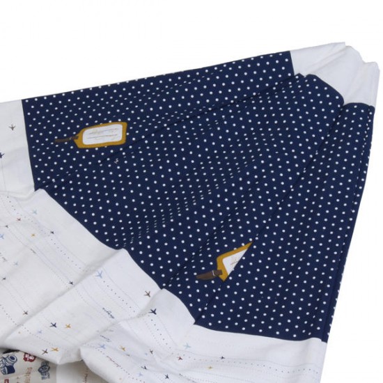 120 x 120 x 160cm Children Game Tent Foldable White and Blue Ribbon Pattern Teepee 120 x 120 x 160cm Children Game Tent Foldable White and Blue Ribbon Pattern Teepee