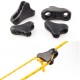 5Pcs Plastic Outdoor Camping Tent Awning Rope Buckle Triangle Non Slip Solid Tent Accessories