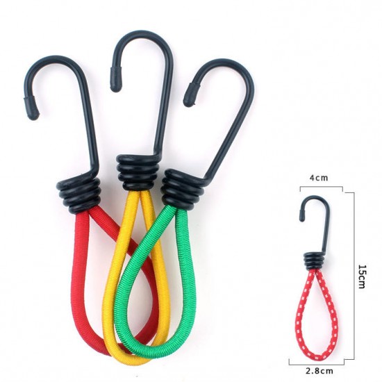 IPRee® 15cm Multi-purpo Tent Elastic Rope Buckle Tent Retractor Pull Ground Nail for Camping Hiking