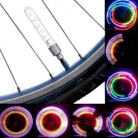 2 PCS 5 LED 8 Flashing Bicycle Valve Light Bike Wheel Light 2 PCS 5 LED 8 Flashing Bicycle Valve Light Bike Wheel Light