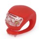 2PCS Red Bicycle Bike Light Waterproof Silicone LED Flashlight 2PCS Red Bicycle Bike Light Waterproof Silicone LED Flashlight