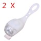 2PCS White Bicycle Bike Light Waterproof Silicone LED Flashlight 2PCS White Bicycle Bike Light Waterproof Silicone LED Flashlight