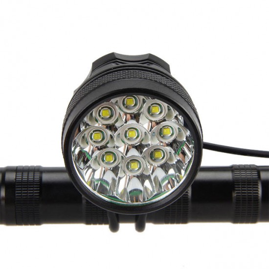 2Pcs XANES ML02 4500LM 9T6 Super Bright Mountain Bike Light IP65 Waterproof Intelligent Circuit Control