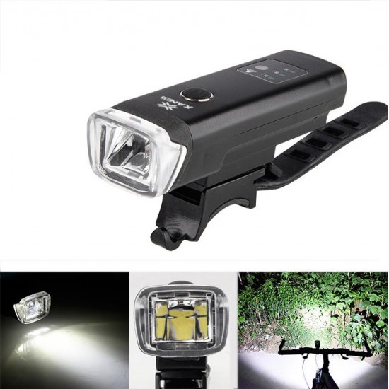 2Pcs XANES SFL03 600LM XPG LED German Standard Smart Induction Bicycle Light IPX4 USB Rechargeable Large Flood Light