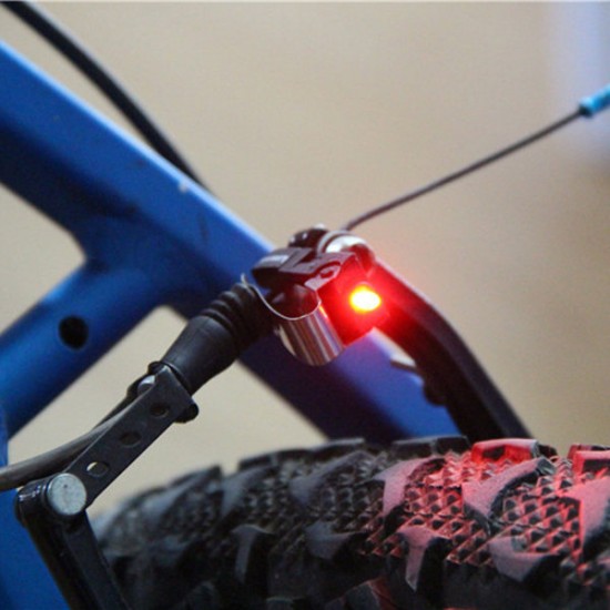 Mini Travel Wheel Spokes Bike Brake Light Mountain Road Bicycle Led Light Real Cycling Accessories
