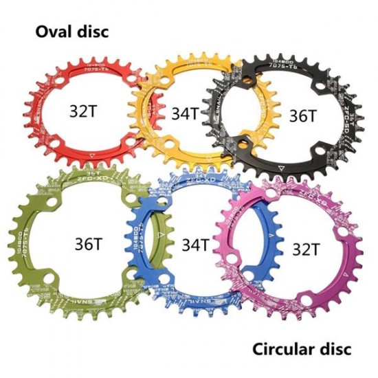 104mm Bike Bicycle Narrow Wide Single Speed Oval Circle Chainring 36T