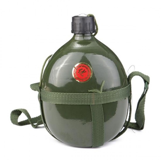 1.5L Military Canteen Aluminum Bicycle Cycling Military Water Cup Bottle