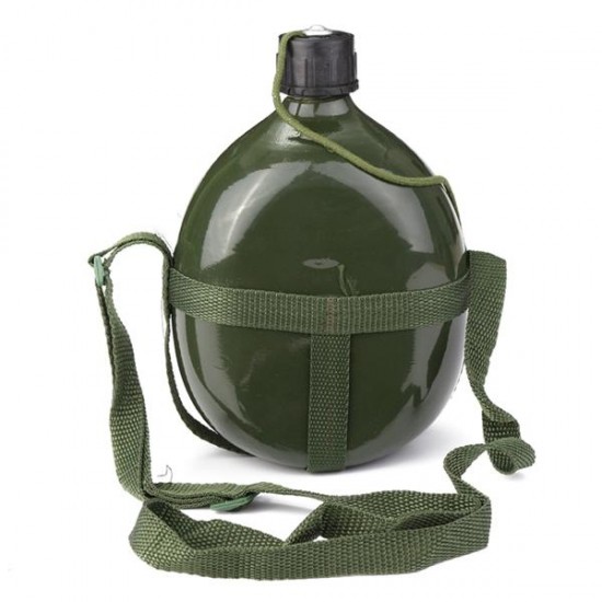 1.5L Military Canteen Aluminum Bicycle Cycling Military Water Cup Bottle