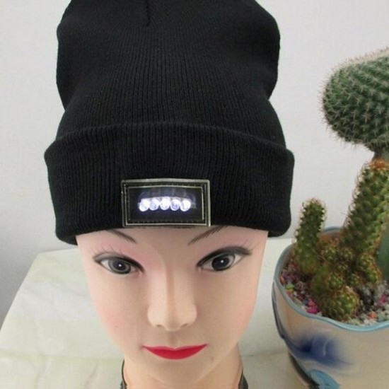 5 LED Bright Lighted Cap Winter Warm Beanie Angling Cycling Hunting Camping Knitted Hat 5 LED Bright Lighted Cap Winter Warm Beanie Angling Cycling Hunting Camping Knitted Hat