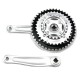 Bike Bicycle Chainwheel Cranksets Speed Crankset Cranks 42T Bike Bicycle Chainwheel Cranksets Speed Crankset Cranks 42T