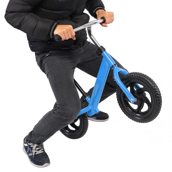 12" Kids Balance Bike No-Pedal Learn To Ride Strider Pre Bike Adjustable Seat