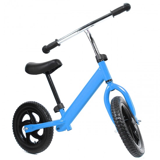 12" Kids Balance Bike No-Pedal Learn To Ride Strider Pre Bike Adjustable Seat