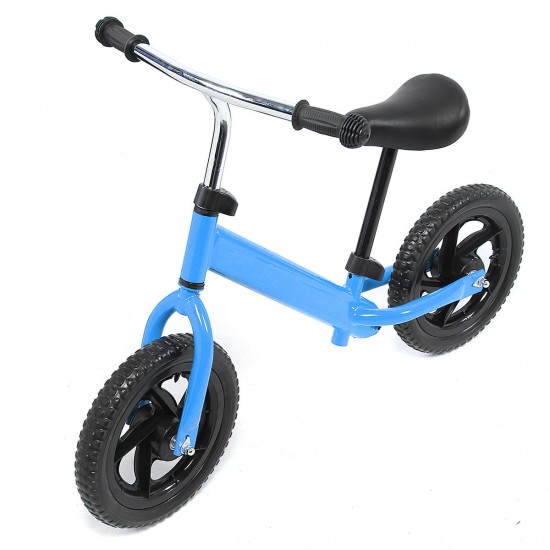 12" Kids Balance Bike No-Pedal Learn To Ride Strider Pre Bike Adjustable Seat