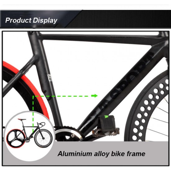 700C Racing Bike Bicycle Aluminum Alloy Frame Fixed Gear Fixed Cog Back Riding Track Bike