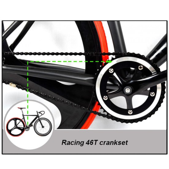 700C Racing Bike Bicycle Aluminum Alloy Frame Fixed Gear Fixed Cog Back Riding Track Bike 700C Racing Bike Bicycle Aluminum Alloy Frame Fixed Gear Fixed Cog Back Riding Track Bike