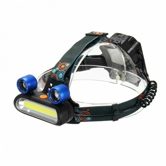 1500LM T6 COB LED Headlamp Outdoor Bike Hiking Camping Flashlight Emergency Lantern