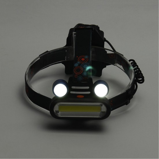 1500LM T6 COB LED Headlamp Outdoor Bike Hiking Camping Flashlight Emergency Lantern