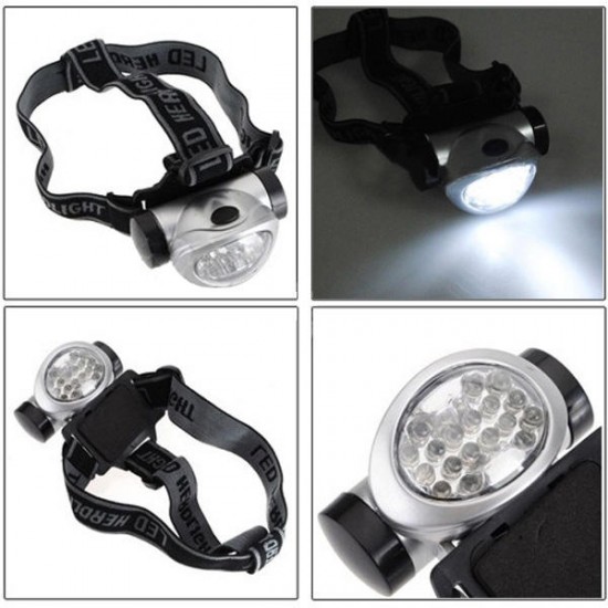 18 LED Headlamp Head Light Torch Lamp Hiking Flashlight