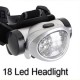 18 LED Headlamp Head Light Torch Lamp Hiking Flashlight