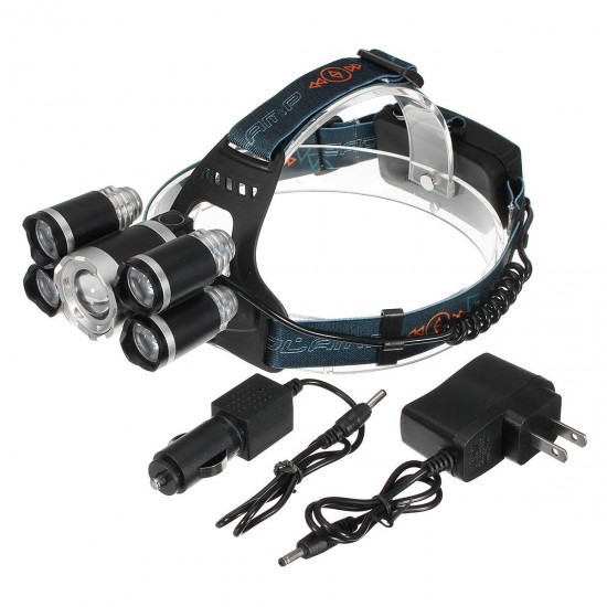 2000LM T6 LED Bike Headlamp 18650 Batteries USB 4 Modes Flashlight Cycling Camping Climbing Emergency Light