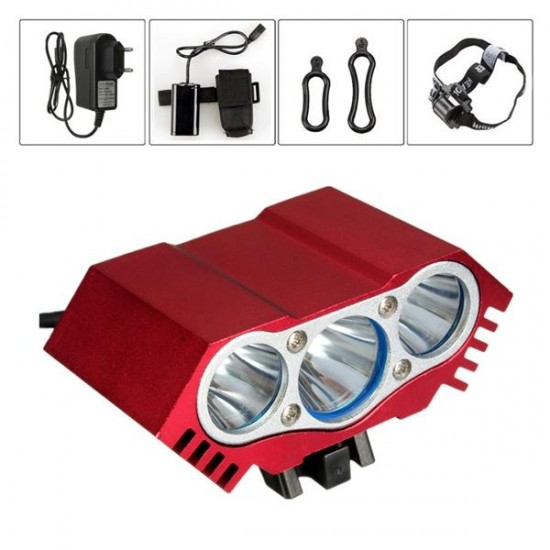 3 x  T6 LED Headlight Front Bike Bicycle HeadLamp Head Light