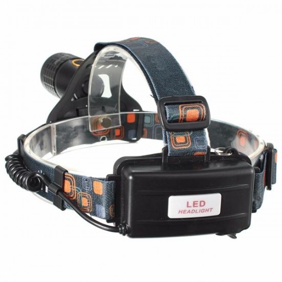4 Mode LED Zoomable Headlight Headlamp White And Red Laser Light Use 2x 18650 batteries 4 Mode LED Zoomable Headlight Headlamp White And Red Laser Light Use 2x 18650 batteries