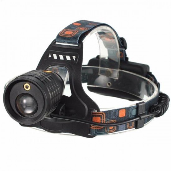 4 Mode LED Zoomable Headlight Headlamp White And Red Laser Light Use 2x 18650 batteries 4 Mode LED Zoomable Headlight Headlamp White And Red Laser Light Use 2x 18650 batteries