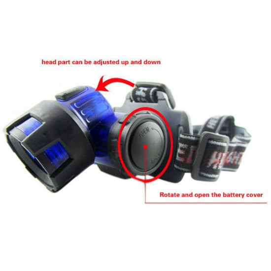 ABS Plastic 3W LED Energy Saving Headlamp Outdoor Headlight