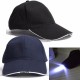 Adjustable Bicycle 5 LED Light Cap Battery Powered Hat Outdoor Baseball Cap