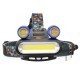 BIKIGHT 1300LM 2T6 COB LED 4 Modes Headlamp Life Waterproof USB Rechargeable