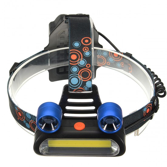 BIKIGHT 1300LM 2T6 COB LED 4 Modes Headlamp Life Waterproof USB Rechargeable BIKIGHT 1300LM 2T6 COB LED 4 Modes Headlamp Life Waterproof USB Rechargeable