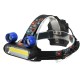 BIKIGHT 1300LM 2T6 COB LED 4 Modes Headlamp Life Waterproof USB Rechargeable