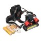 BIKIGHT 1300LM 2T6 COB LED 4 Modes Headlamp Life Waterproof USB Rechargeable