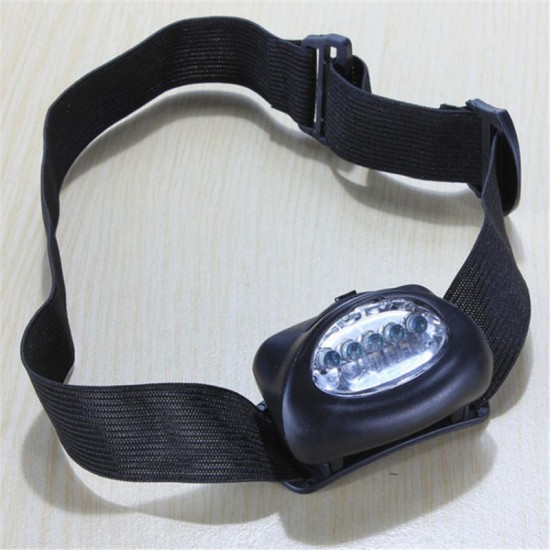 BIKIGHT 5 LED 7 Modes Waterproof Headlamp For Fishing Walking Camping Reading Hiking Led Light