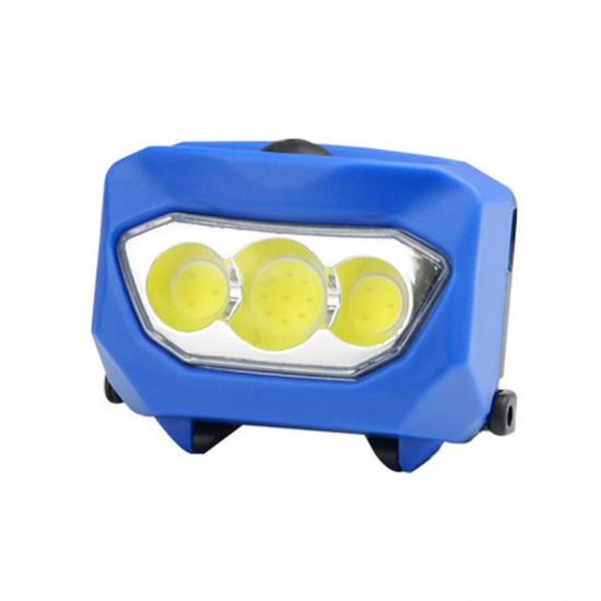 XANES® BL-933 600LM 3xCOB LED 2 Modes Bicycle Head Light USB Charging Waterproof Headlamp