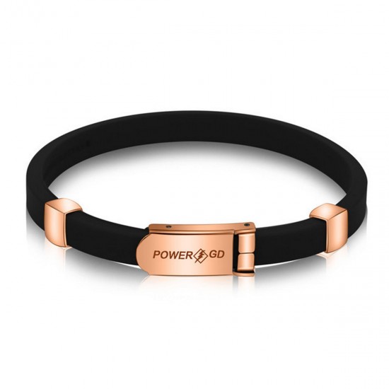 ANTI STATIC Titanium Ionic Magnetic Bracelet Silicone Wristband Strap Adjustable ANTI STATIC Titanium Ionic Magnetic Bracelet Silicone Wristband Strap Adjustable