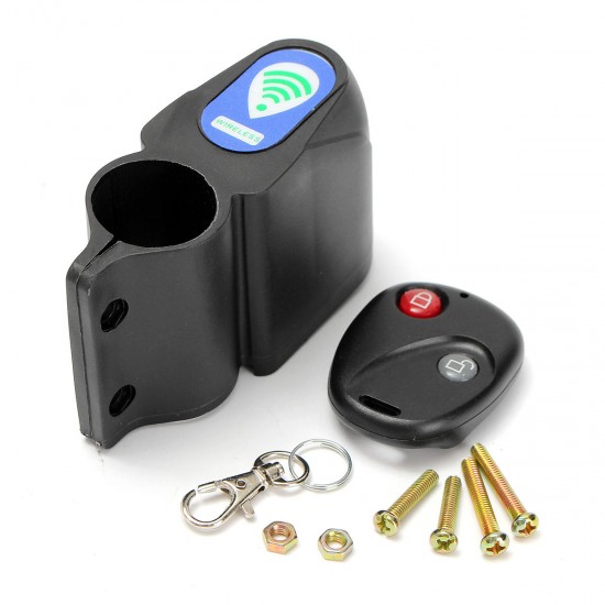 BIKIGHT Bike Alarm Anti Theft Lock with Wireless Remote Control Cycling Bicycle Bike Security