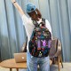 BIKIGHT Men Smart Sound Control Noctilucent Backpack USB Charge Laptop Travel School Bag