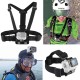 BIKIGHT Head Helmet Strap Chest Harness Adjustable Mount For GoPro Accessories GoPro 3+/4/5/6