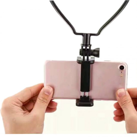 BIKIGHT Universal Phone Holder Hanging Neck Phone Holder Neck Self Clamp Mount Holder Self Timer Mobile Phone Stand
