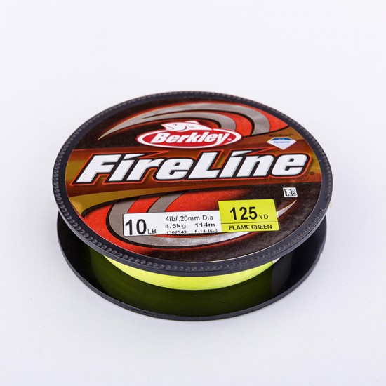 BERKLEY Fireline 125yd/114m 4-30LB Flame Green Braid Carp Super Strong Smooth Fishing Line