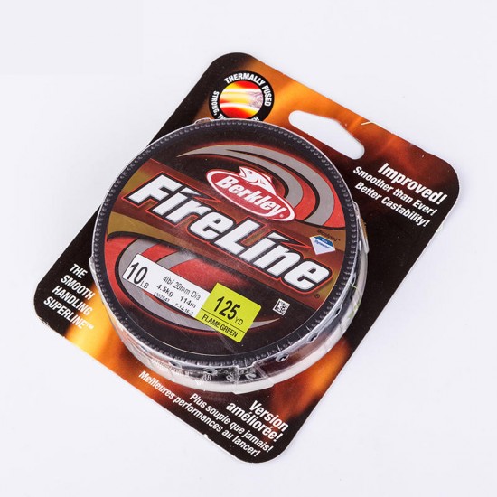 BERKLEY Fireline 125yd/114m 4-30LB Flame Green Braid Carp Super Strong Smooth Fishing Line