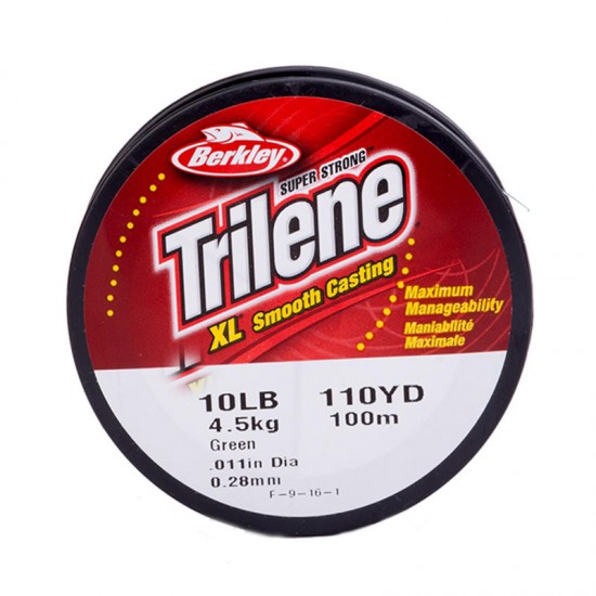 Berkley Trilene XL Series 100m Nylon Fishing Line 3.0# 4.5kg Break Strength Saltwater Fishing