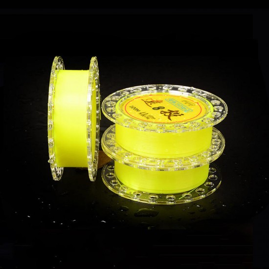 Bobing 100m 0.8#-8.0# Nylon Monofilament Line Freshwater Cast Fishing Line Fluoresacent Yellow