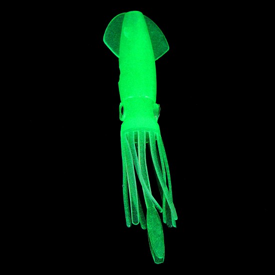 10 Pics Fish Lure Hook Glow Octopus Fishing Squid Bodies Fishing Batis