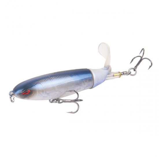 10cm 13g Minnow Fishing Lure Rotating Tail Popper Topwater Swim Crankbait Artificial Hard Bait