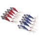 10pcs 5cm 8.2g Metal VIB Fishing Lure Crankbait Hard Bait Treble Hooks