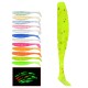 15pcs/bag 50mm 1g Luminous Fishing Soft Lure Artificial T Tail Fishing Bait