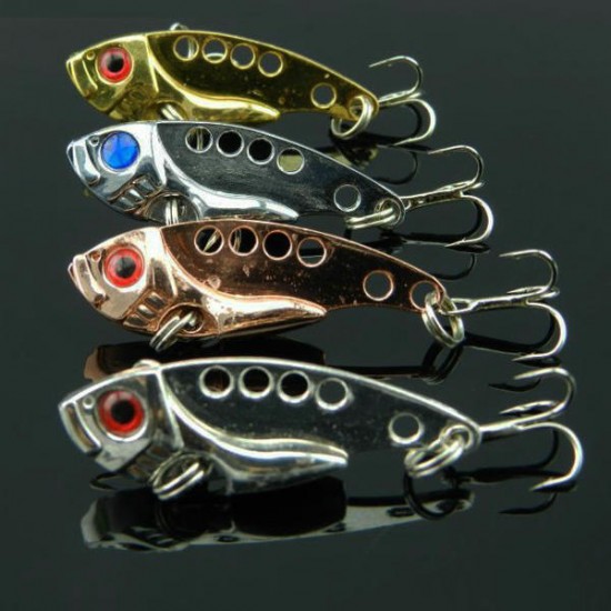 3PCS Vib Swimbait Metal Fish Lure Hook Hard Bait 3PCS Vib Swimbait Metal Fish Lure Hook Hard Bait