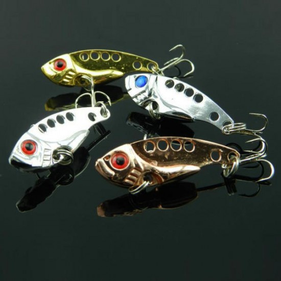 3PCS Vib Swimbait Metal Fish Lure Hook Hard Bait 3PCS Vib Swimbait Metal Fish Lure Hook Hard Bait
